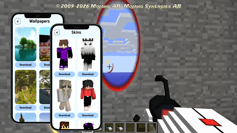 Portal Gun Mod For Minecraft screenshot 4